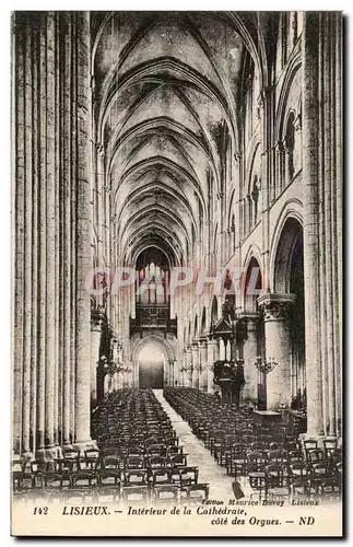 Ansichtskarte AK Lisieux Interieur de la Cathedrale cote des Orgues