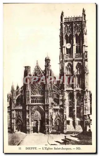 Cartes postales Dieppe L&#39Eglise Saint Jacques