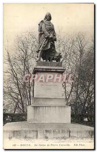 Ansichtskarte AK Rouen La Statue de Pierre Corneille