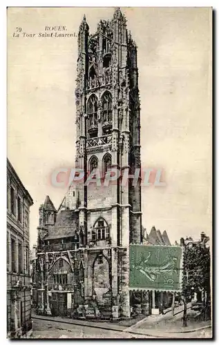 Cartes postales Rouen La Tour Saint Laurent