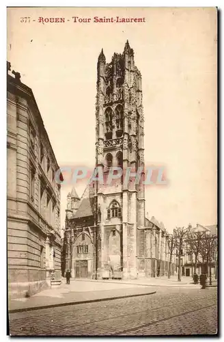 Cartes postales Rouen Tour Saint Laurent