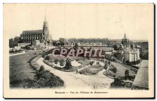 Cartes postales Rouen Vue du Plateau de Bonsecours