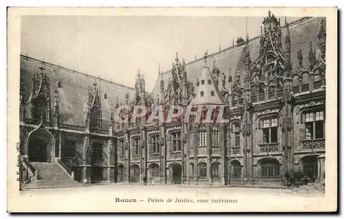 Ansichtskarte AK Rouen Palais de Justice cour interieure