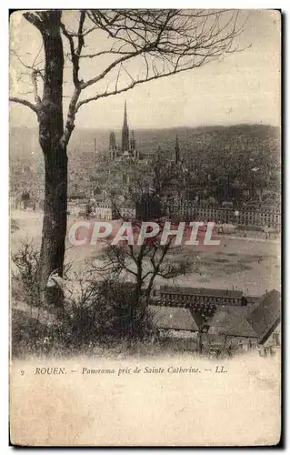 Ansichtskarte AK Rouen Panorama pris de Sainte Catherine