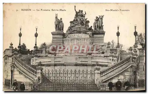 Ansichtskarte AK Rouen La Fontaine Sainte Marie Enfants