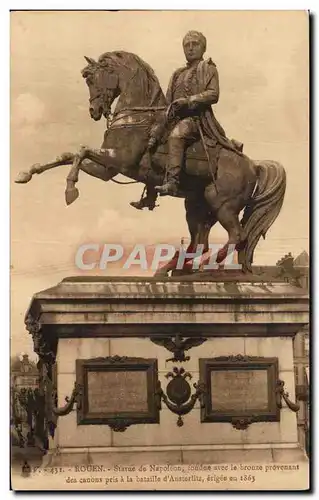 Cartes postales Rouen Statue de Napoleon 1er Austerlitz