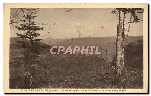 Ansichtskarte AK Vallee De Celles Vue Perspective sur Allarmont et Chaine des Vosges