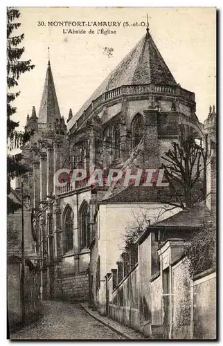 Cartes postales Montfort L&#39Amaury L&#39Abside de I&#39Eglise