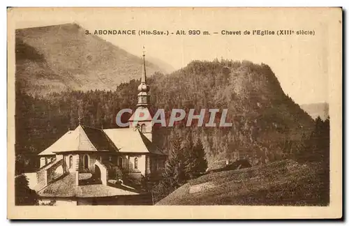 Cartes postales Abondance Chevet de I&#39Eglise