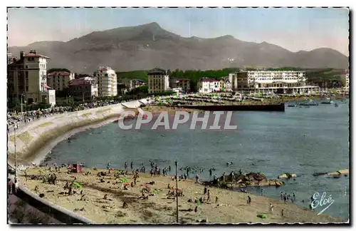 Cartes postales moderne St Jean de Luz La Plage Au fond