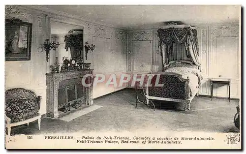 Cartes postales Versailles Palais du Petit Trianon Chambre a coucher de Marie Antoinette