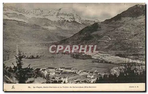 Ansichtskarte AK Le Fayet Saint Gervais et la Vallee de Salianches