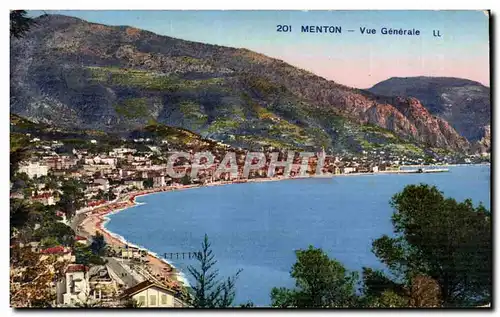 Cartes postales Menton Vue Generale