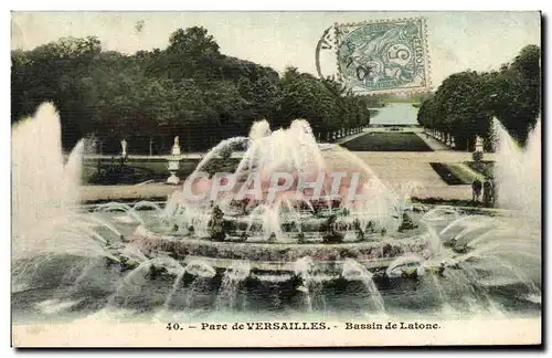 Cartes postales Parc de Versailles Bassin de Latone