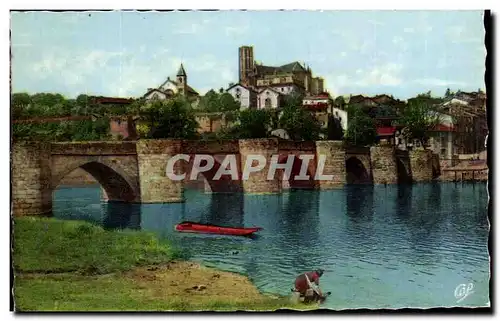 Cartes postales Limoges Le pont St Etienne et la Cathedrale