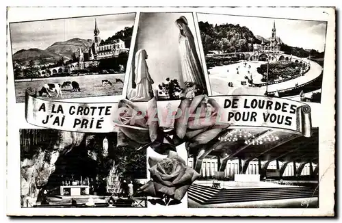 Cartes postales A La Crotte J&#39Ai Prie De Lourdes Pour Vous