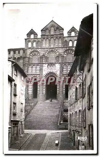 Ansichtskarte AK Le Puy Montee De La Cathedrale A Laquelle On Accede Par Un Grand Escalier