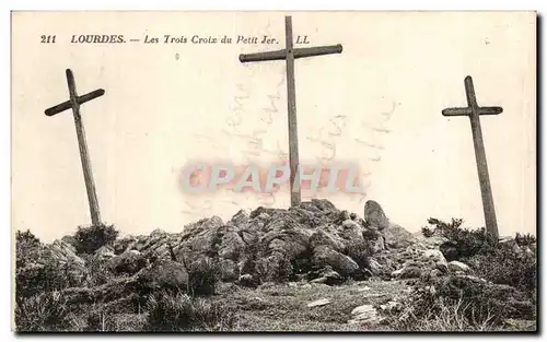 Cartes postales Lourdes Les Trois Croix du Petit Jer