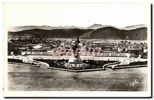 Cartes postales Pyrenees Ocean Saint Gaudens Vue de la Terrasse du Boulevard du Midi sur les Pyrenees