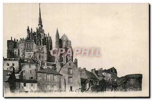 Cartes postales Abbaye du Mont Saint Michel Vue a l'est