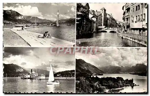 Cartes postales Annecy La Plage Le vieil Annecy Canal du Thiou Talloires