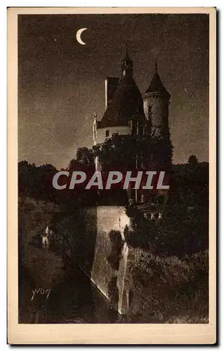 Cartes postales Chateau de Chenonceaux Clair de lune