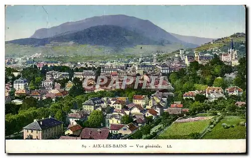 Cartes postales Aix Les Bains Vue Generale