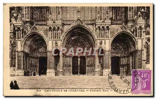 Cartes postales Cathedrale De Chartres Portail Sud