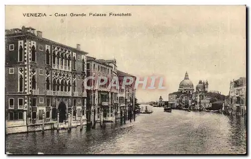 Ansichtskarte AK Venezia Canal Grande Palazzo Franchetti