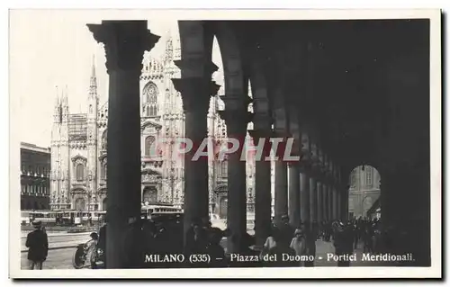 Ansichtskarte AK Milano Piazza del Duomo Portici Meridionali