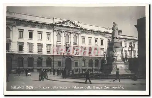 Cartes postales Milano Piazza della Scala Palazzo della Banca Commerciale