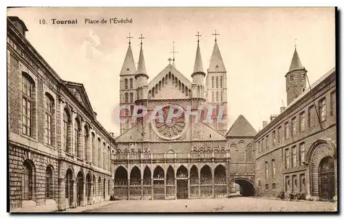 Cartes postales Tournai Place De L&#39Eveche