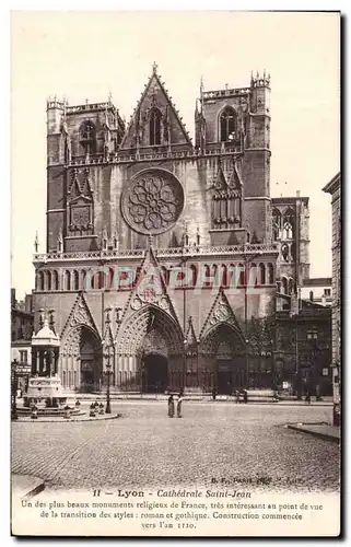 Cartes postales Lyon Cathedrale Saint Jean