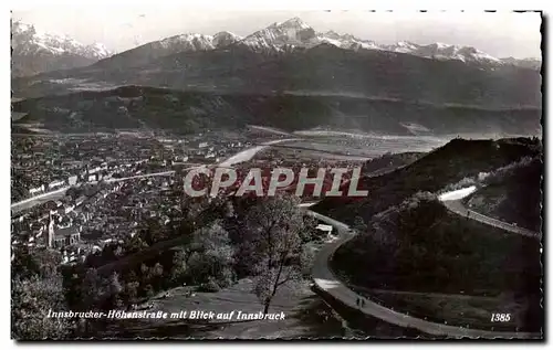 Cartes postales Innsbrucker Honenstrabe mit Blick auf Innsbruck