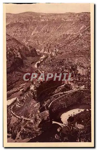 Cartes postales Gorges Du Tarn Causse Mejean Canon du Tarn et cirques de Saint Chely et Pougnadoires