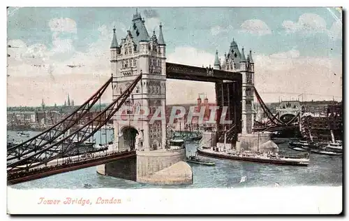 Cartes postales Tower Bridge London Bateau