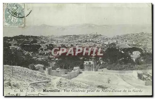 Cartes postales Marseille Vue Generale prise de Notre Dame de la Garde