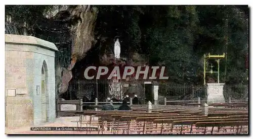 Cartes postales Lourdes La Grotte Miraculeuse