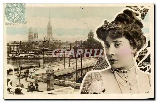 Cartes postales Rouen Folklore Femme