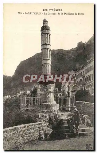 Cartes postales St Sauveur La Colonne de la Duchesse de Berry