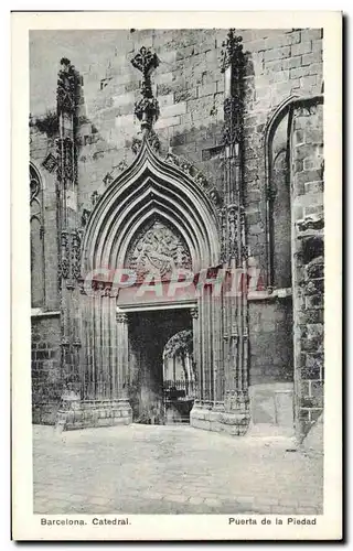 Cartes postales Barcelona Catedral Puerta de la Piedad