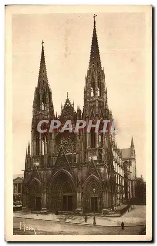 Ansichtskarte AK Rouen La Ville Musee L&#39Eglise Saint Ouen de style gothique rayonnant