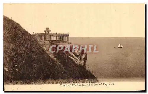 Cartes postales Saint Malo Tombeau de Chateaubriant