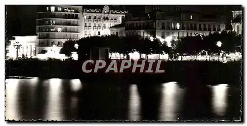 Moderne Karte La Cote D&#39Azur Saint Raphael La Terrasse des Bains Effet de nuit