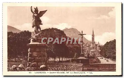 Ansichtskarte AK Lourdes Saint Michel Et la Basilique