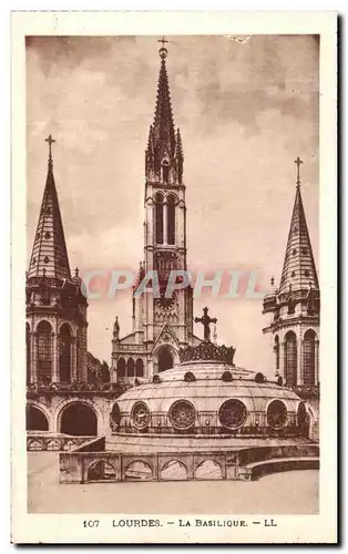 Cartes postales Lourdes la Basilique