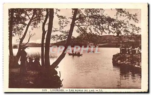 Cartes postales Lourdes Les Bords Du Lac