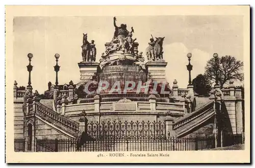 Cartes postales Rouen Fontaine Sainte Marie