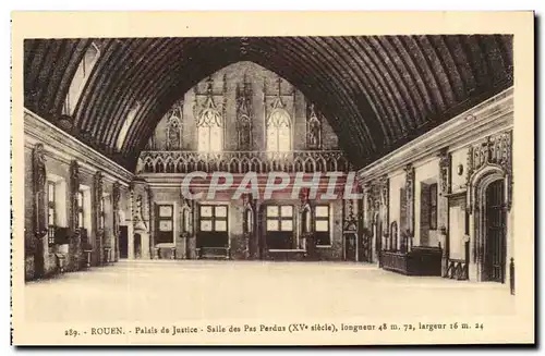 Cartes postales Rouen Palais de Justice Salle des Pas Perdus