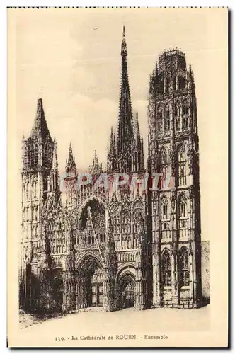 Cartes postales La Cathedrale de Rouen Ensemble